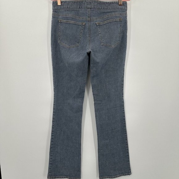 Theory Women's Blue Denim Boot Cut Jeans Size 8 - Picture 7 of 9